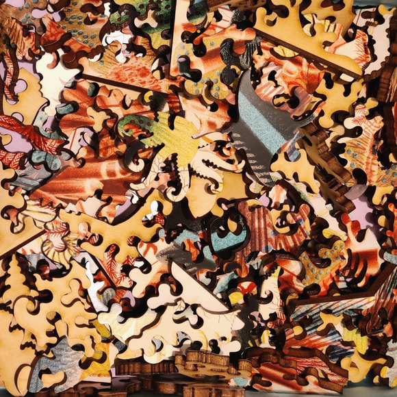 Liberty Puzzle Classic Wooden Jigsaw Puzzle Great Barrier Reef Silver Ed 129 pcs - Picture 10 of 16